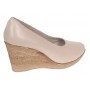 Pantofi dama Bej Casual din piele naturala cu talpa tip pana P3550BEJ